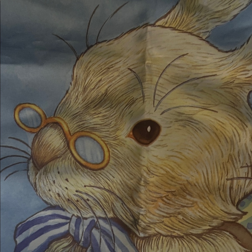 Colorful Easter Bunny Toland Flag - Picture 3 of 4